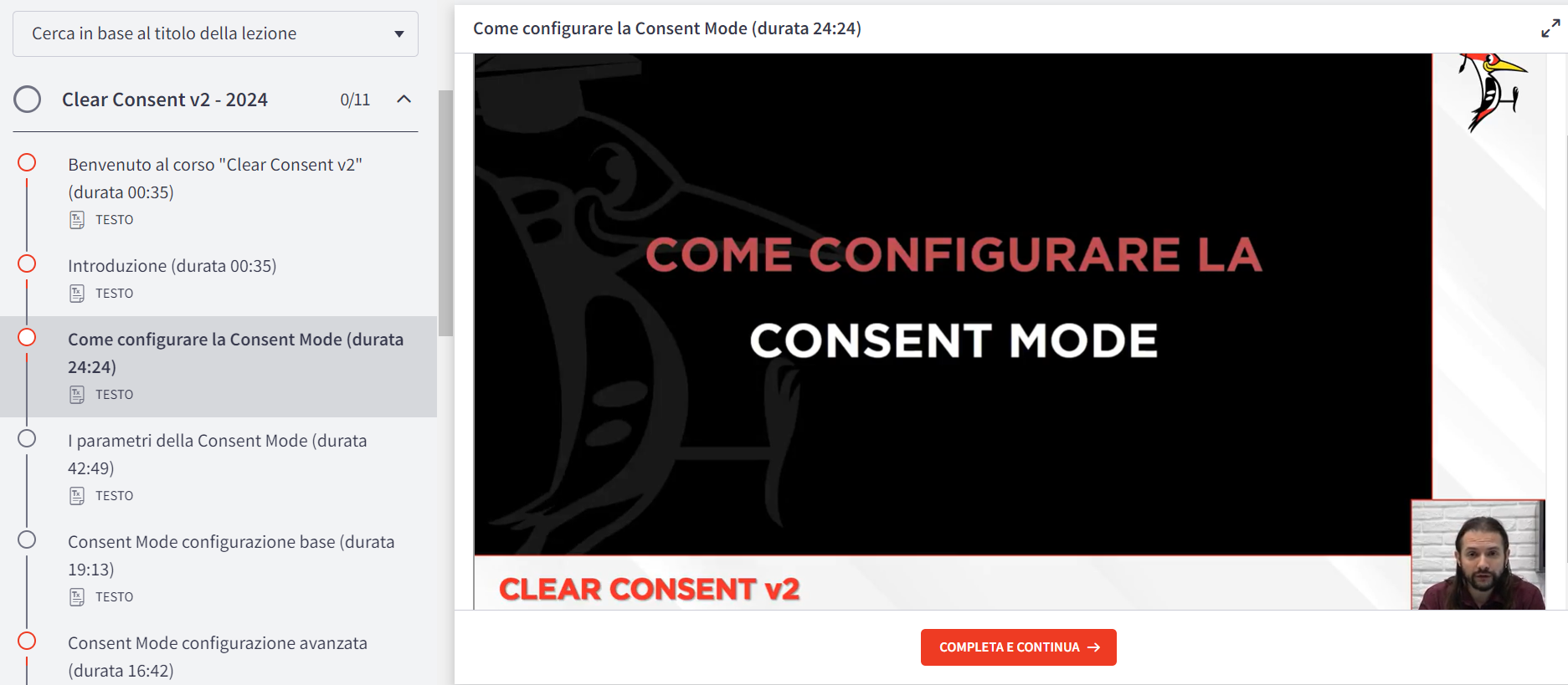 Clear consent corso sul consent mode e GTM